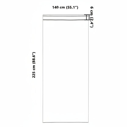 Verdunkelungs-Vorhänge mit Kopfband 2 pcs Beige 225 x 140 cm