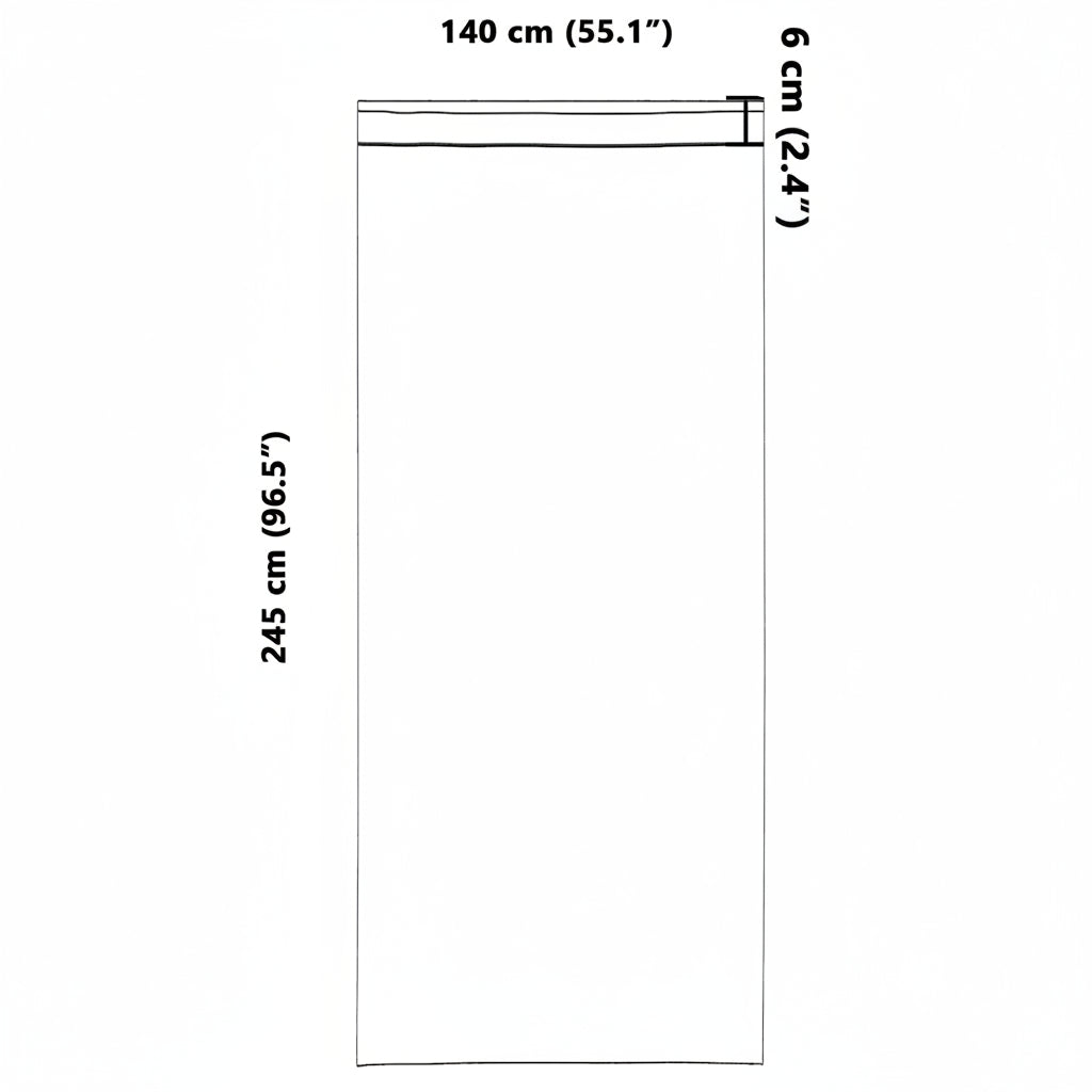 Verdunkelungs-Vorhänge mit Kopfband 2 pcs Beige 245 x 140 cm