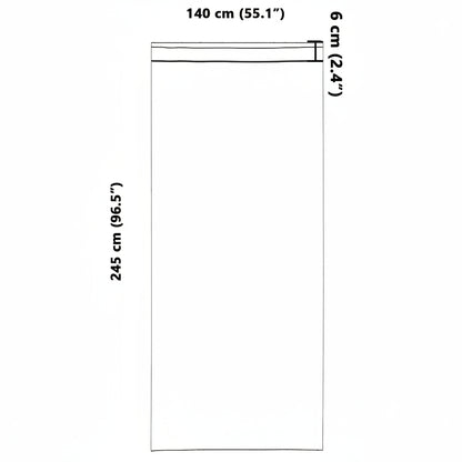 Verdunkelungs-Vorhänge mit Kopfband 2 pcs Beige 245 x 140 cm