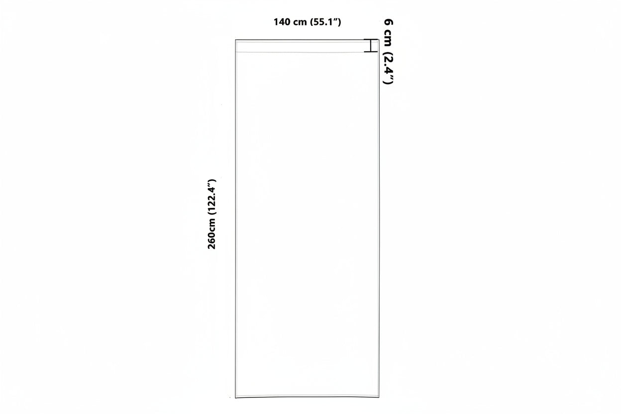 Verdunkelungs-Vorhänge mit Kopfband 2 pcs Beige 260 x 140 cm