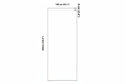 Verdunkelungs-Vorhänge mit Kopfband 2 pcs Beige 260 x 140 cm