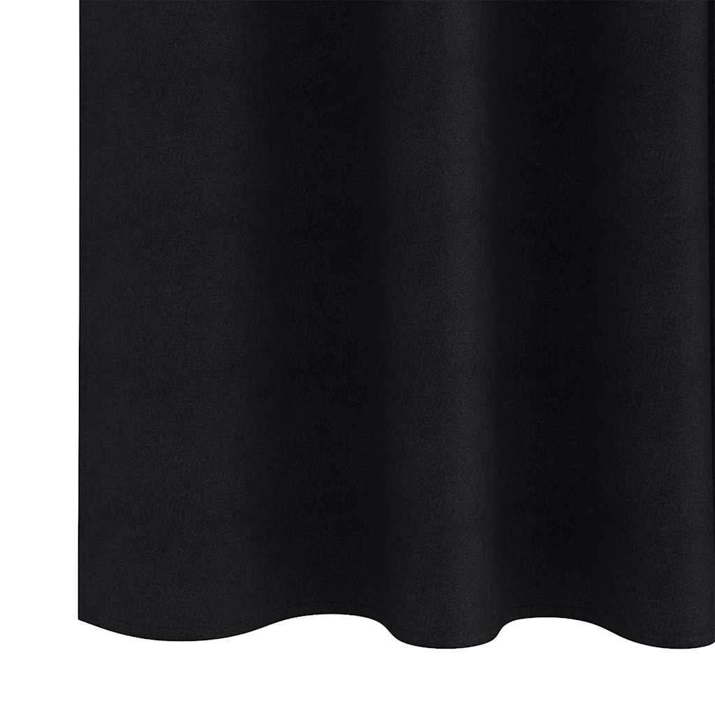 Verdunkelungs-Vorhänge mit Kopfband 2 pcs Beige 225 x 140 cm
