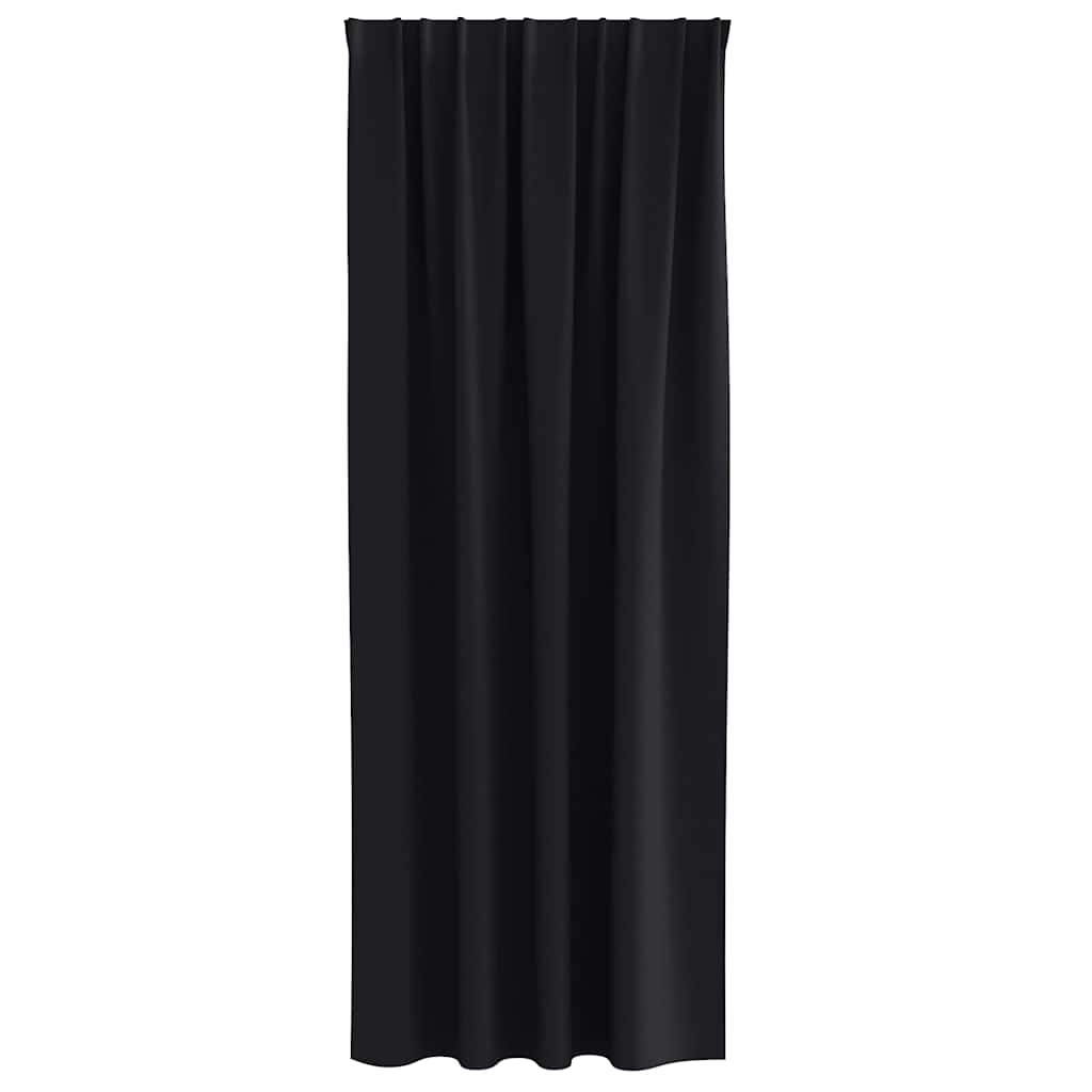 Verdunkelungs-Vorhänge mit Kopfband 2 pcs Beige 225 x 140 cm