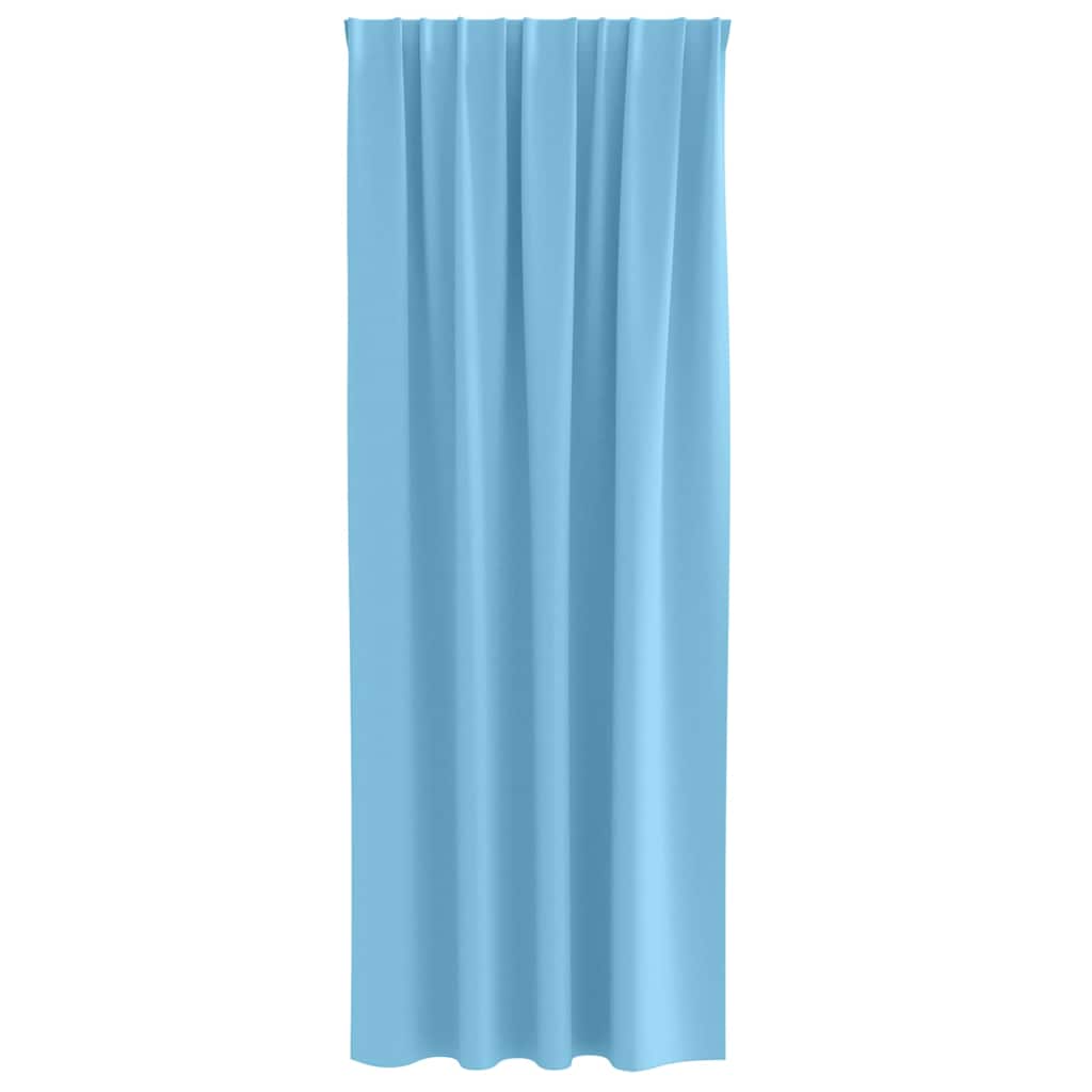 Verdunkelungs-Vorhänge mit Kopfband 2 pcs Beige 260 x 140 cm