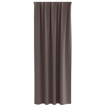 Verdunkelungs-Vorhänge mit Kopfband 2 pcs Beige 245 x 140 cm