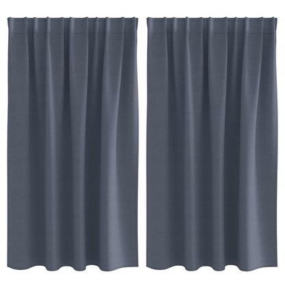 Verdunkelungs-Vorhänge mit Kopfband  2 pcs Beige 140 x 140 cm