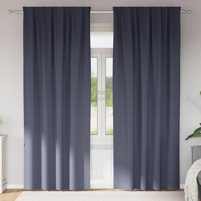 Verdunkelungs-Vorhänge mit Kopfband 2 pcs Beige 260 x 140 cm