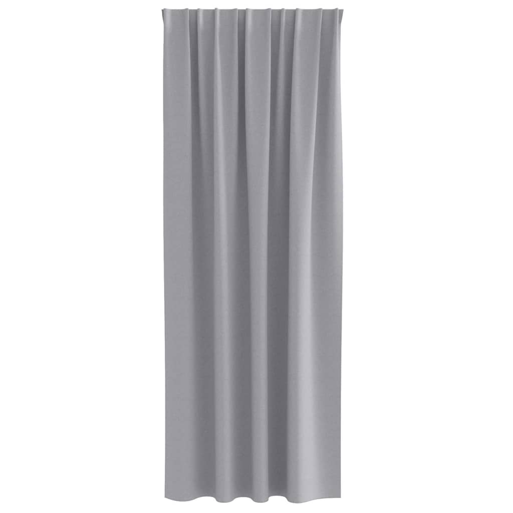 Verdunkelungs-Vorhänge mit Kopfband 2 pcs Beige 260 x 140 cm