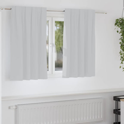 Verdunkelungs-Vorhänge mit Kopfband  2 pcs Beige 140 x 140 cm