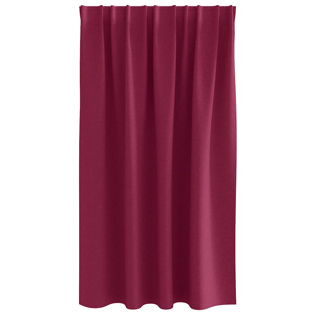 Verdunkelungs-Vorhänge mit Kopfband  2 pcs Beige 140 x 140 cm