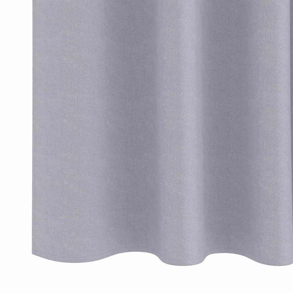 Verdunkelungs-Vorhänge mit Kopfband 2 pcs Beige 260 x 140 cm