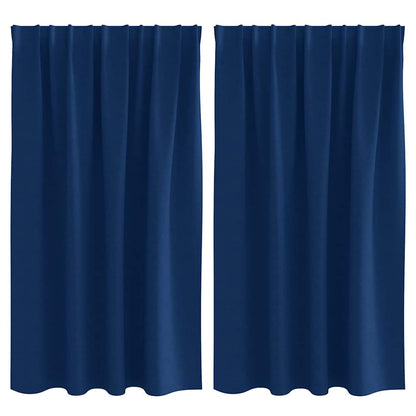 Verdunkelungs-Vorhänge mit Kopfband  2 pcs Beige 140 x 140 cm