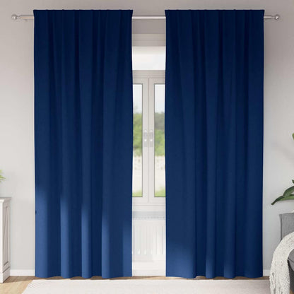 Verdunkelungs-Vorhänge mit Kopfband 2 pcs Beige 225 x 140 cm