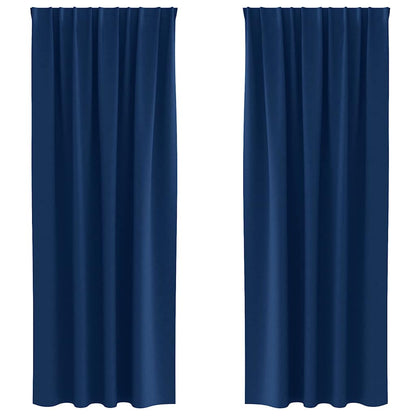 Verdunkelungs-Vorhänge mit Kopfband 2 pcs Beige 225 x 140 cm