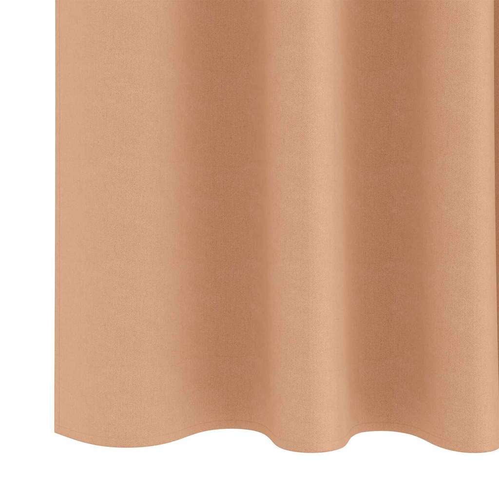 Verdunkelungs-Vorhänge mit Kopfband 2 pcs Beige 260 x 140 cm