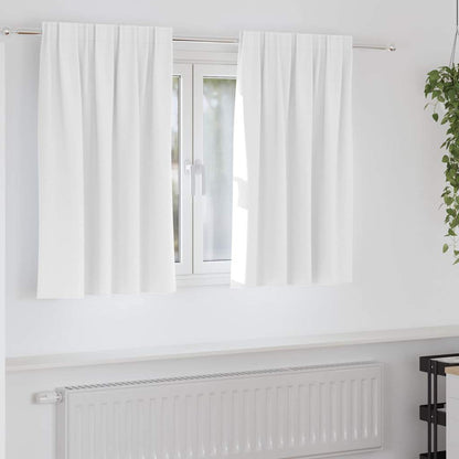 Verdunkelungs-Vorhänge mit Kopfband  2 pcs Beige 140 x 140 cm