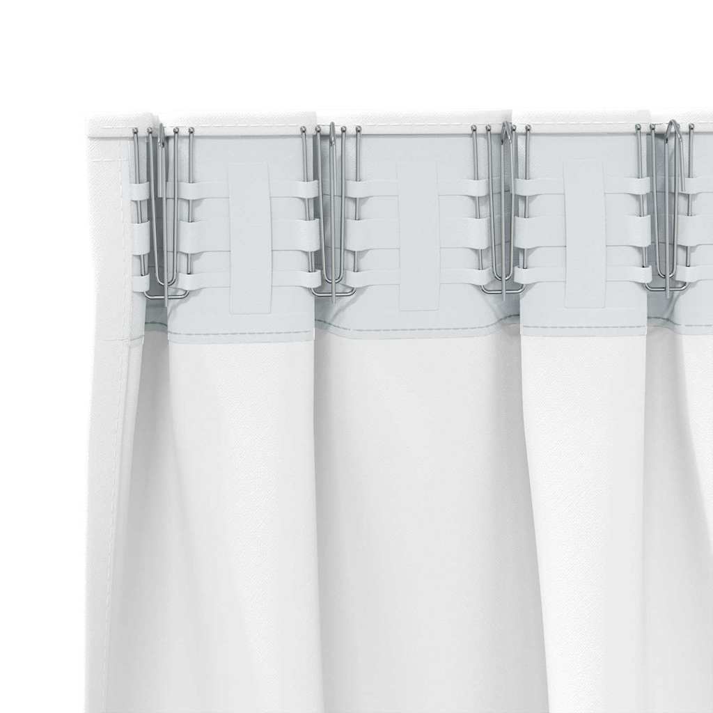 Verdunkelungs-Vorhänge mit Kopfband 2 pcs Beige 260 x 140 cm