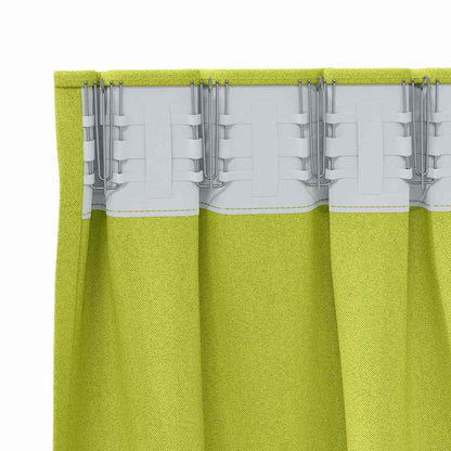 Verdunkelungs-Vorhänge mit Kopfband  2 pcs Beige 140 x 140 cm