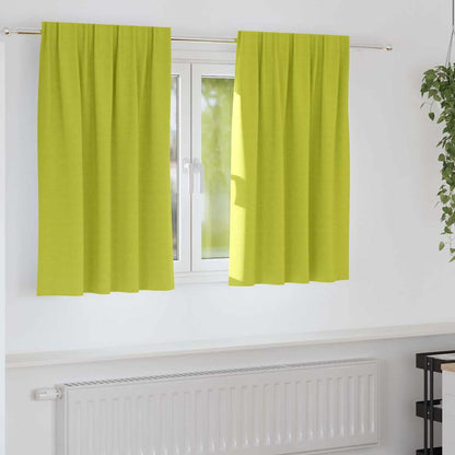 Verdunkelungs-Vorhänge mit Kopfband  2 pcs Beige 140 x 140 cm