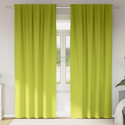Verdunkelungs-Vorhänge mit Kopfband 2 pcs Beige 225 x 140 cm