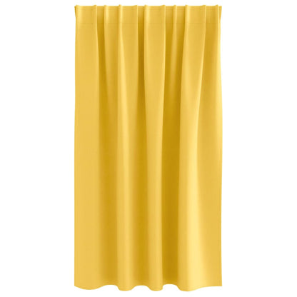 Verdunkelungs-Vorhänge mit Kopfband  2 pcs Beige 140 x 140 cm