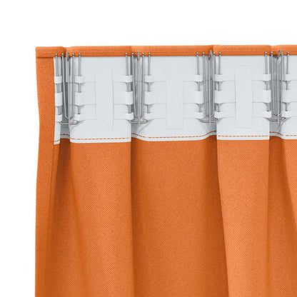 Verdunkelungs-Vorhänge mit Kopfband 2 pcs Beige 260 x 140 cm