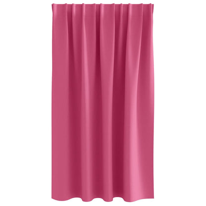 Verdunkelungs-Vorhänge mit Kopfband  2 pcs Beige 140 x 140 cm