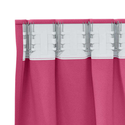 Verdunkelungs-Vorhänge mit Kopfband 2 pcs Beige 225 x 140 cm