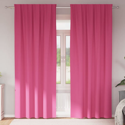 Verdunkelungs-Vorhänge mit Kopfband 2 pcs Beige 260 x 140 cm