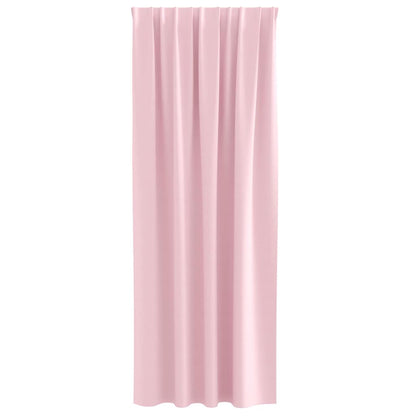 Verdunkelungs-Vorhänge mit Kopfband 2 pcs Beige 260 x 140 cm
