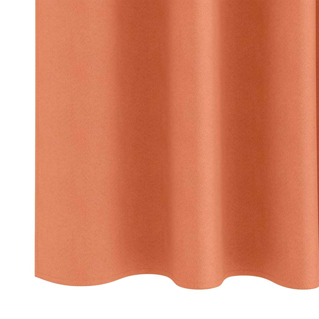 Verdunkelungs-Vorhänge mit Kopfband 2 pcs Beige 260 x 140 cm
