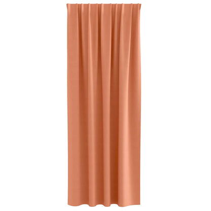 Verdunkelungs-Vorhänge mit Kopfband 2 pcs Beige 260 x 140 cm