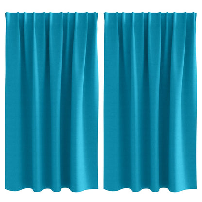Verdunkelungs-Vorhänge mit Kopfband  2 pcs Beige 140 x 140 cm