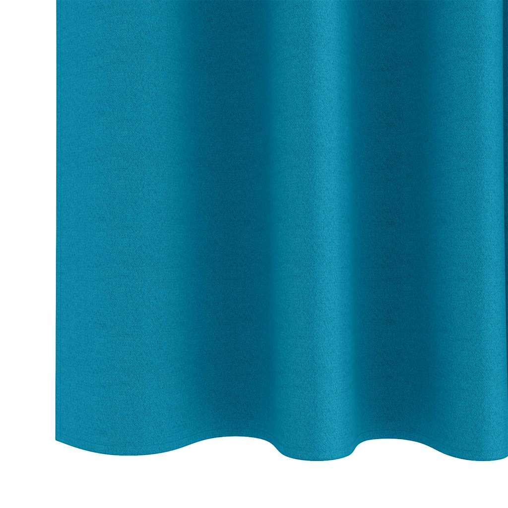 Verdunkelungs-Vorhänge mit Kopfband 2 pcs Beige 260 x 140 cm