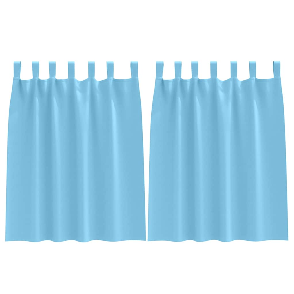 Verdunkelungs-Vorhänge mit Ringen 2 pcs Beige 140 x 140 cm