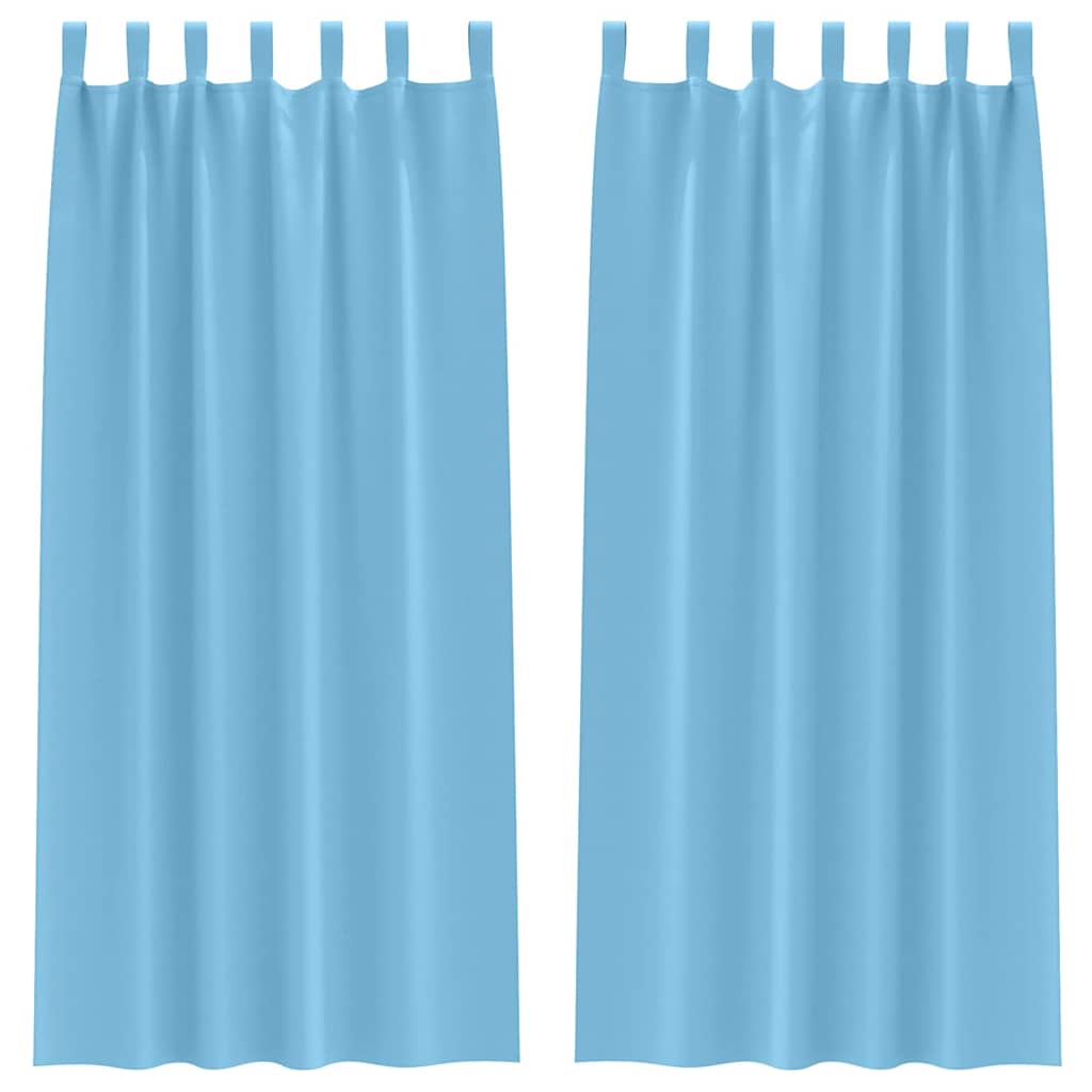 Verdunkelungs-Vorhänge mit Schlaufen 2 pcs Beige 260 x 140 cm