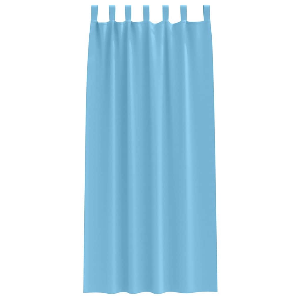 Verdunkelungs-Vorhänge mit Schlaufen 2 pcs Beige 260 x 140 cm