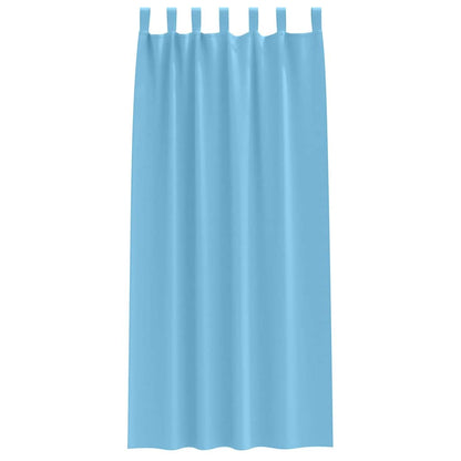 Verdunkelungs-Vorhänge mit Schlaufen 2 pcs Beige 260 x 140 cm