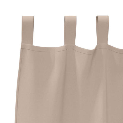 Verdunkelungs-Vorhänge mit Ringen 2 pcs Beige 140 x 140 cm