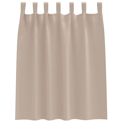 Verdunkelungs-Vorhänge mit Ringen 2 pcs Beige 140 x 140 cm