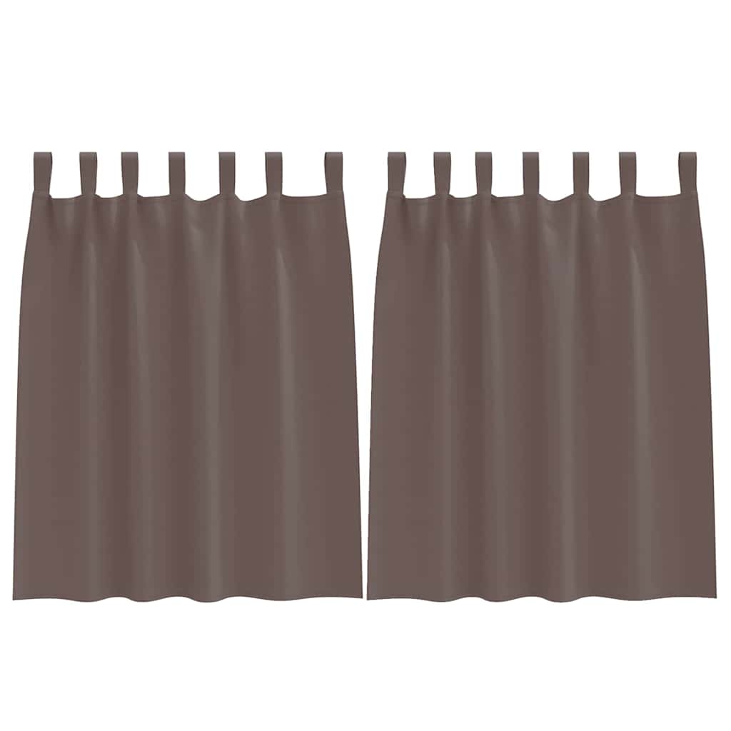 Verdunkelungs-Vorhänge mit Ringen 2 pcs Beige 140 x 140 cm