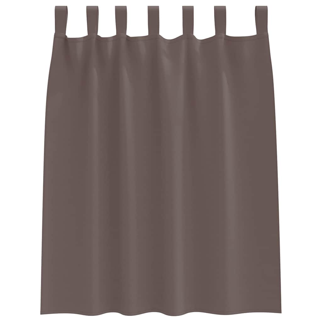 Verdunkelungs-Vorhänge mit Ringen 2 pcs Beige 140 x 140 cm