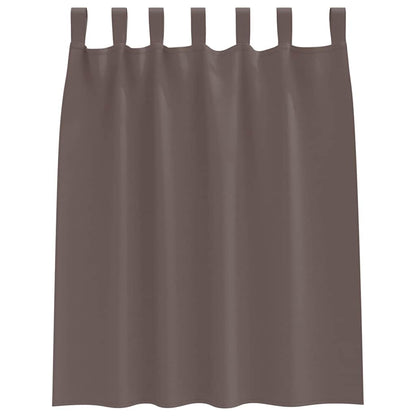 Verdunkelungs-Vorhänge mit Ringen 2 pcs Beige 140 x 140 cm