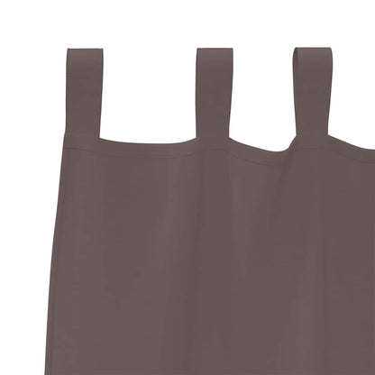 Verdunkelungs-Vorhänge mit Schlaufen 2 pcs Beige 260 x 140 cm