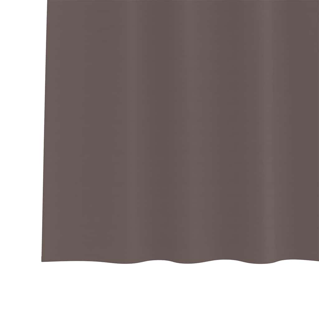 Verdunkelungs-Vorhänge mit Schlaufen 2 pcs Beige 260 x 140 cm