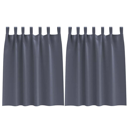 Verdunkelungs-Vorhänge mit Ringen 2 pcs Beige 140 x 140 cm