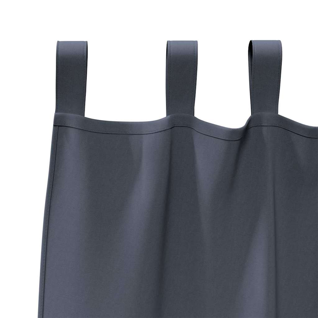 Verdunkelungs-Vorhänge mit Schlaufen 2 pcs Beige 260 x 140 cm