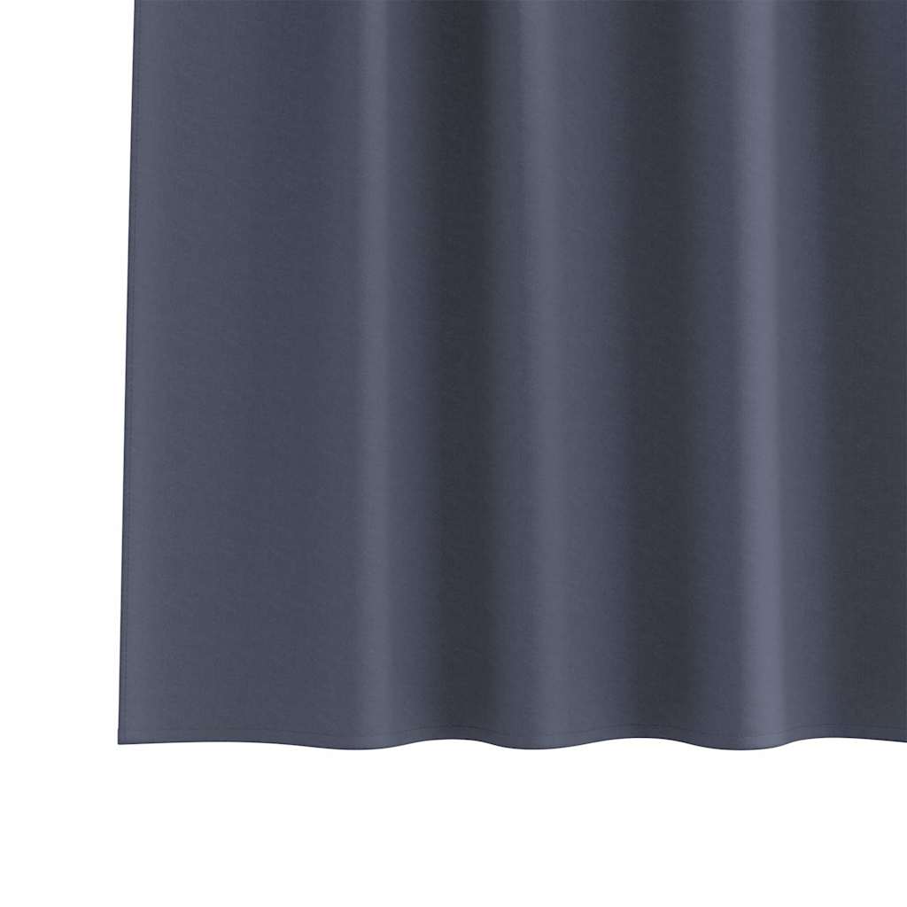 Verdunkelungs-Vorhänge mit Schlaufen 2 pcs Beige 260 x 140 cm