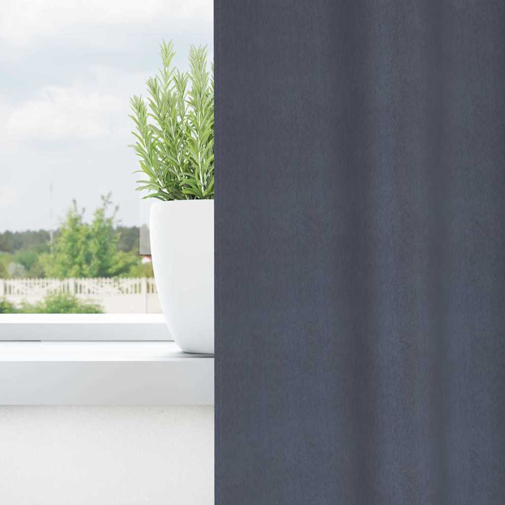 Verdunkelungs-Vorhänge mit Schlaufen 2 pcs Beige 260 x 140 cm