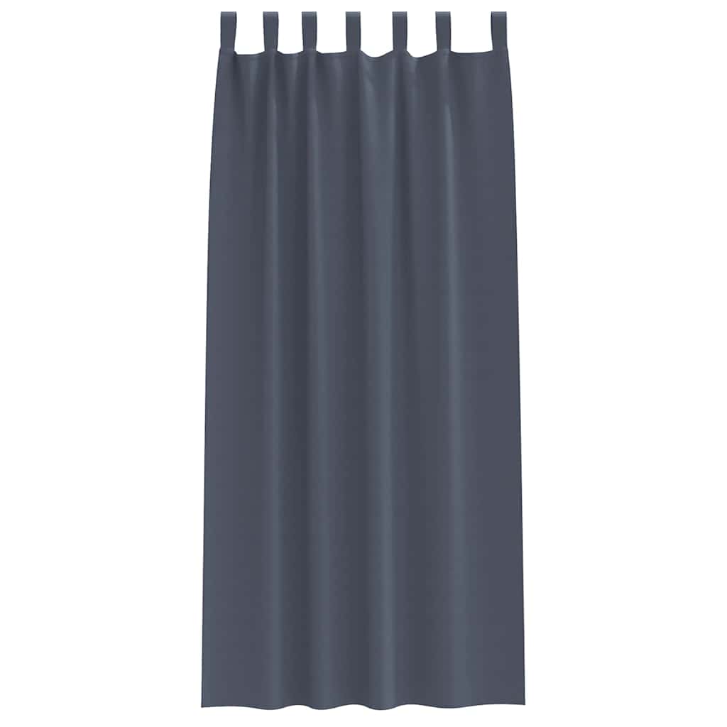 Verdunkelungs-Vorhänge mit Schlaufen 2 pcs Beige 260 x 140 cm